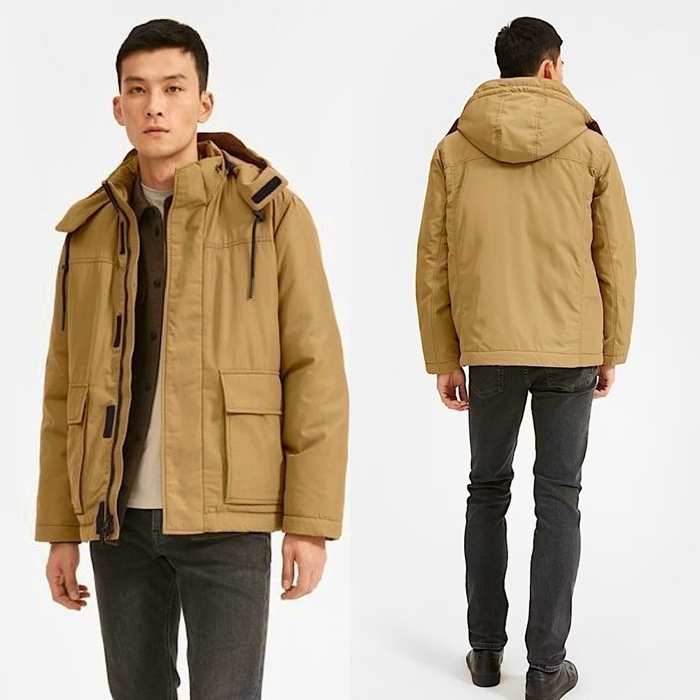 NWT EVERLANE Recycled‎ ReNew Parka Padded Cargo Utility Hooded Winter Coat XS